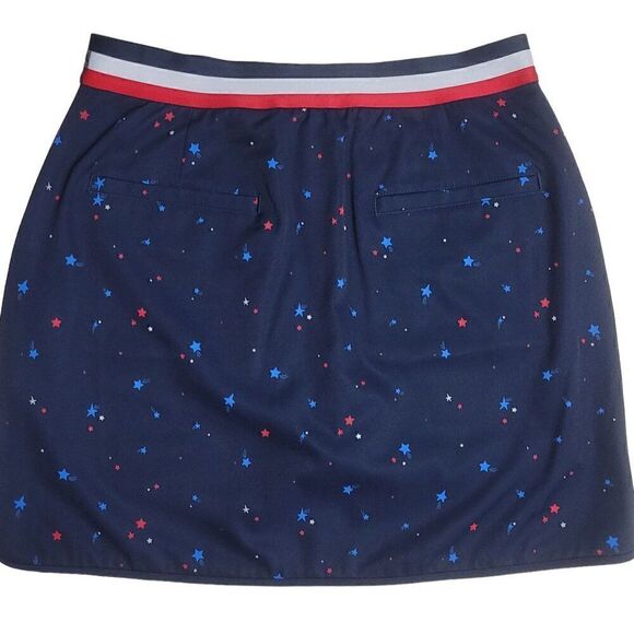 Lady Hagen Golf Skort Women Size XS UPF 50 Stars Patriotic Pull On Skirt NEW - Picture 3 of 13